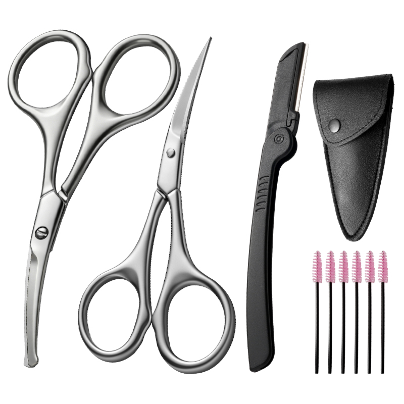 Men'S Grooming Eyebrow Trimming - Ciseaux à poils de nez et