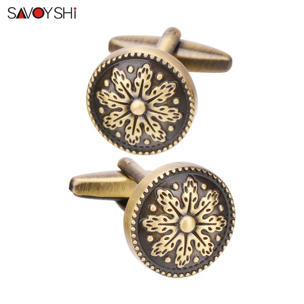 Men'S Grooming Brands - SAVOYSHI Vintage Bronze motif chemise boutons