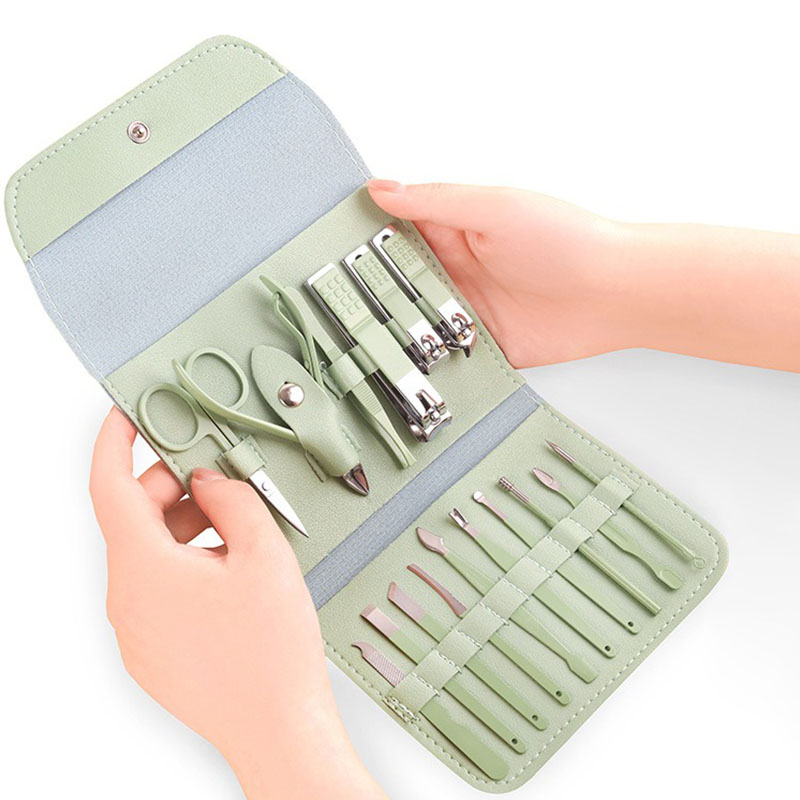 Nail Care Kit Mens - Ensemble de 16 coupe-ongles professionnels en