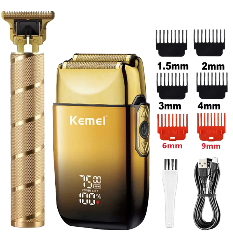 Men'S Grooming Gift Set - Tondeuse à cheveux Kemei KM-TX10 T9,