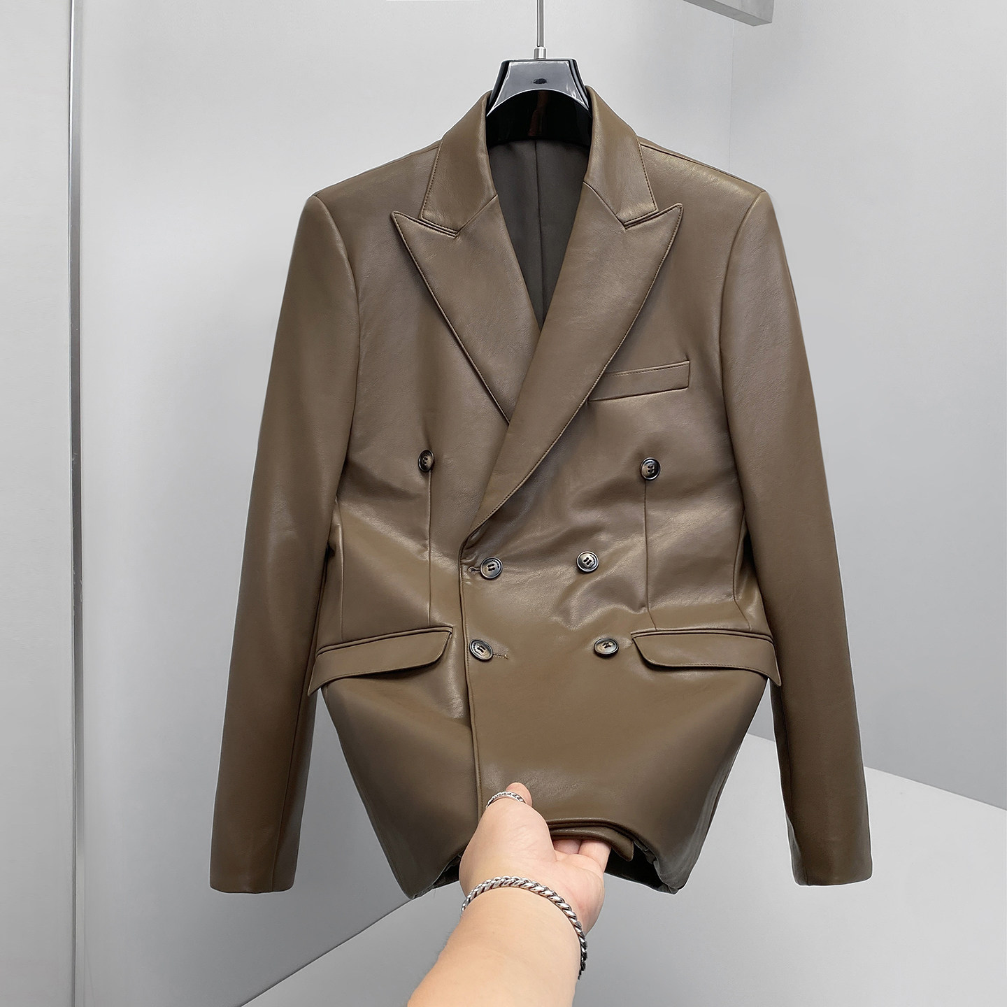 Veste de Costume en Cuir Crois - Men'S Grooming Brands avis et prix